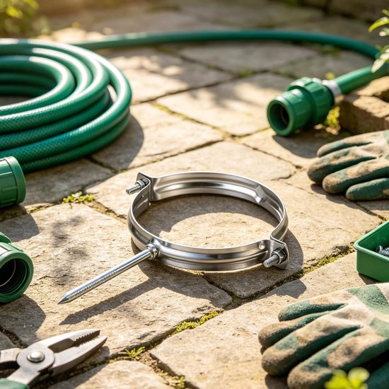 4 Stuks Delige Roestvrijstalen Verstelbare Buisbeugels Binnenmaat Robuuste Muursteunen voor Waterleidingen Roestbestendige Klemmen voor Veelzijdige Buisinstallatie — afbeelding 3
