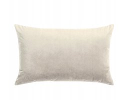 Krema Kleurige Velours Kussenhoes 65x40 cm - Decoratief & Zacht