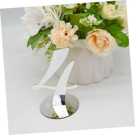 10stuks Acryl Tafelnummer Kaarten Modern Design Voor Bruiloft Verjaardag Feest Eenvoudig Te Reinigen Voor Banquets Evenementen — afbeelding 2