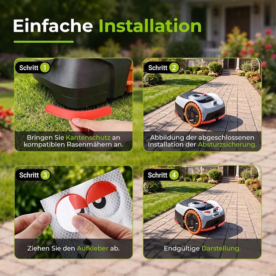 4 Randbeschermers compatibel met Segway Navimow i105e/i108e en 1 Sticker — afbeelding 2