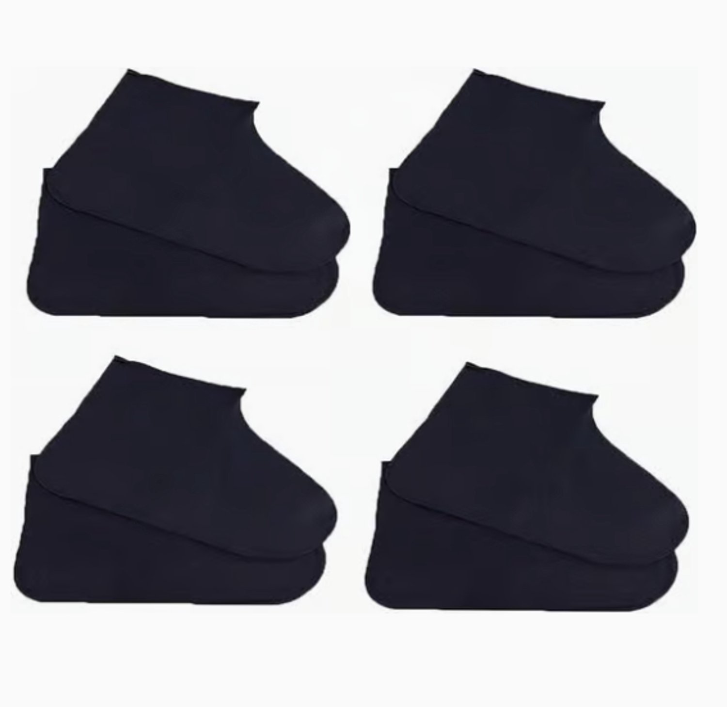 Schoenovertrekken, 4 stuks, herbruikbaar, waterdicht, geschikt voor wandelen, fietsen en dagelijks gebruik, waterdicht, sneeuwbestendig en modderbestendig.