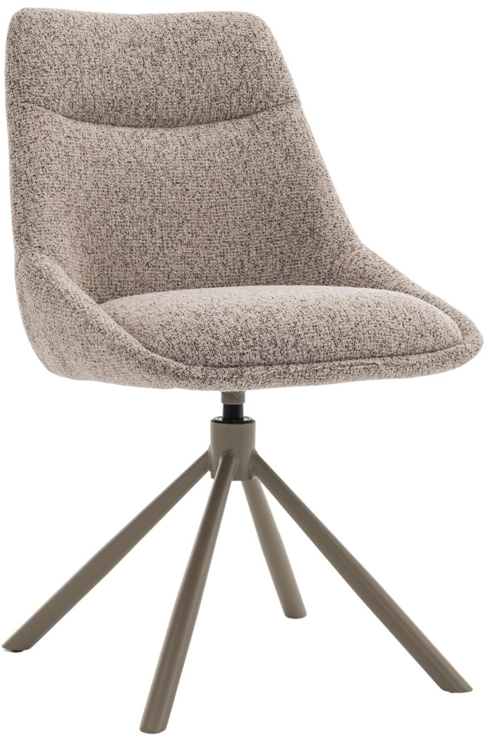 DÉJA Living Eetkamerstoel Malou - Taupe/Taupe - Draaibaar - Set van 2