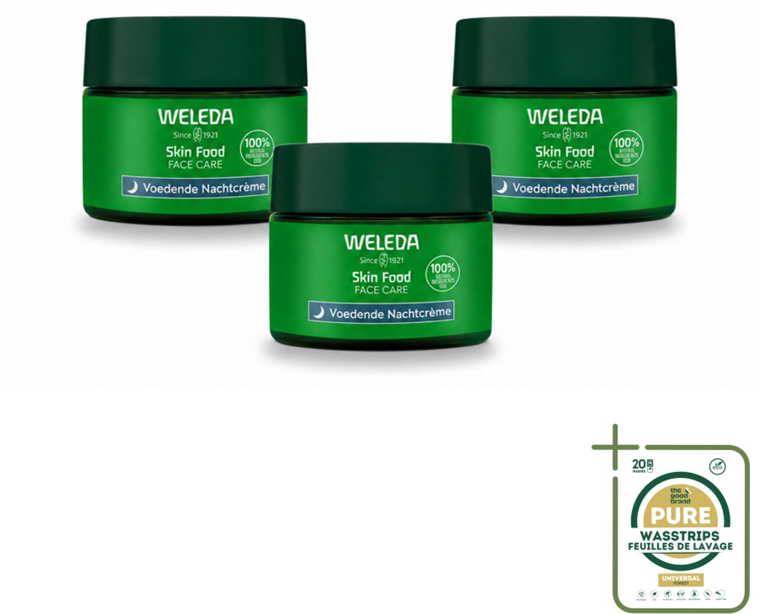 3 x WELEDA - Nachtcrème voedend - Skin Food - 40 ml - Nachtcrème - Voedende Crème - Huidherstel - Huidverzorging - Stralende Huid