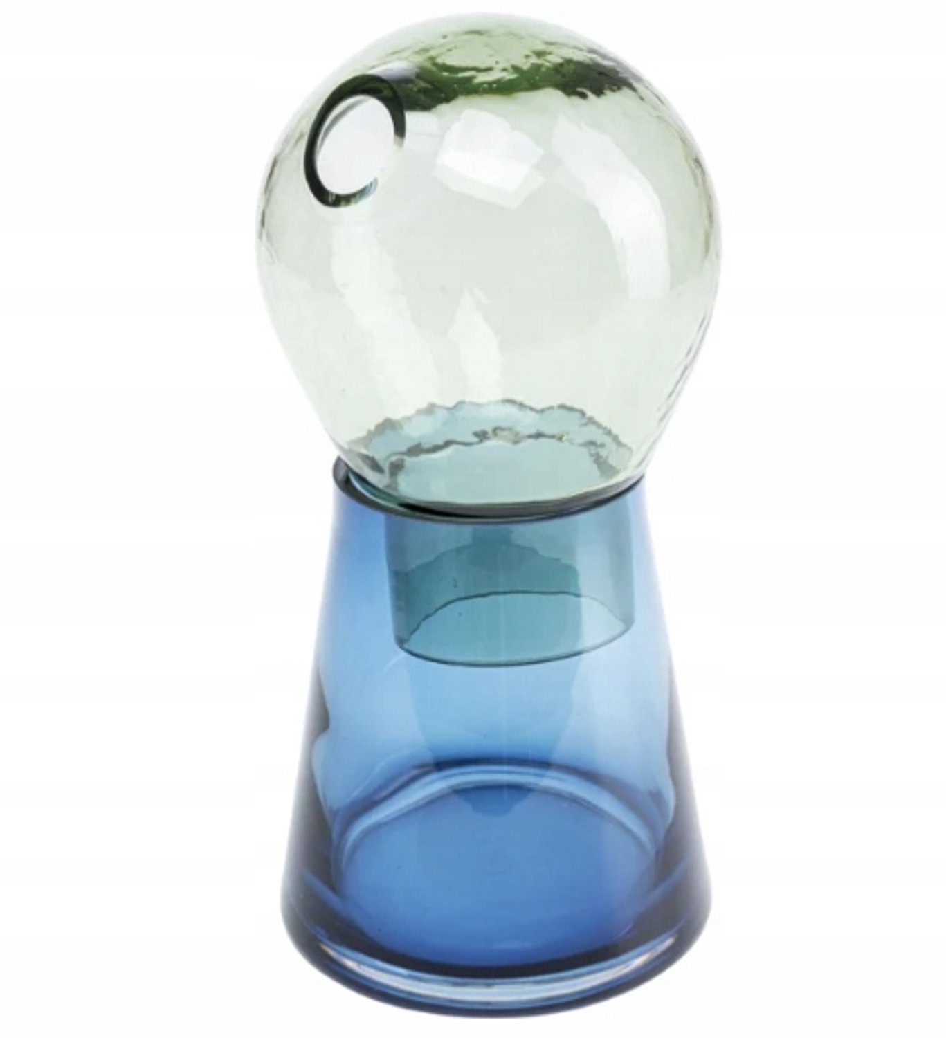 Kare Design Skittle Vaas 28 cm - Blauw Gekleurd Glas