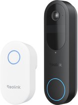 Reolink Video Deurbel (Batterij) Gen 2 - 4MP - 1:1 Kop-tot-teen Beeld - Dual-Band WiFi - Slimme Detectie - Batterij/Bedraad - Geen Abonnementskosten - Met Bel