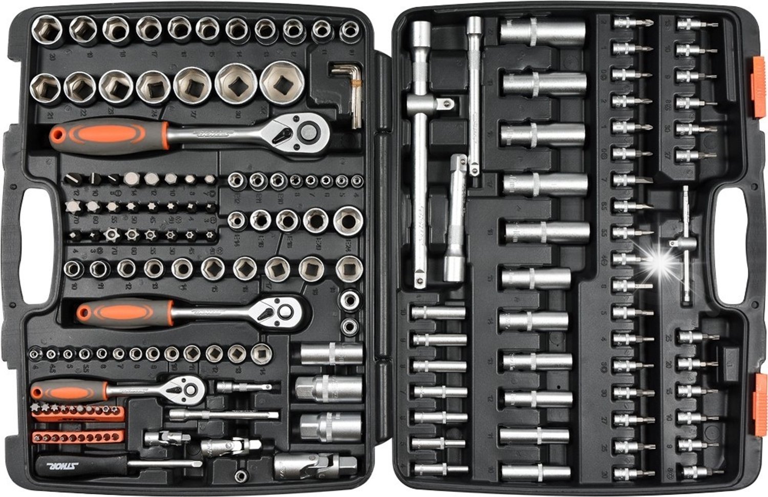 Uitgebreide Gereedschapskist met 173 Delen - 1/4", 3/8", 1/2"