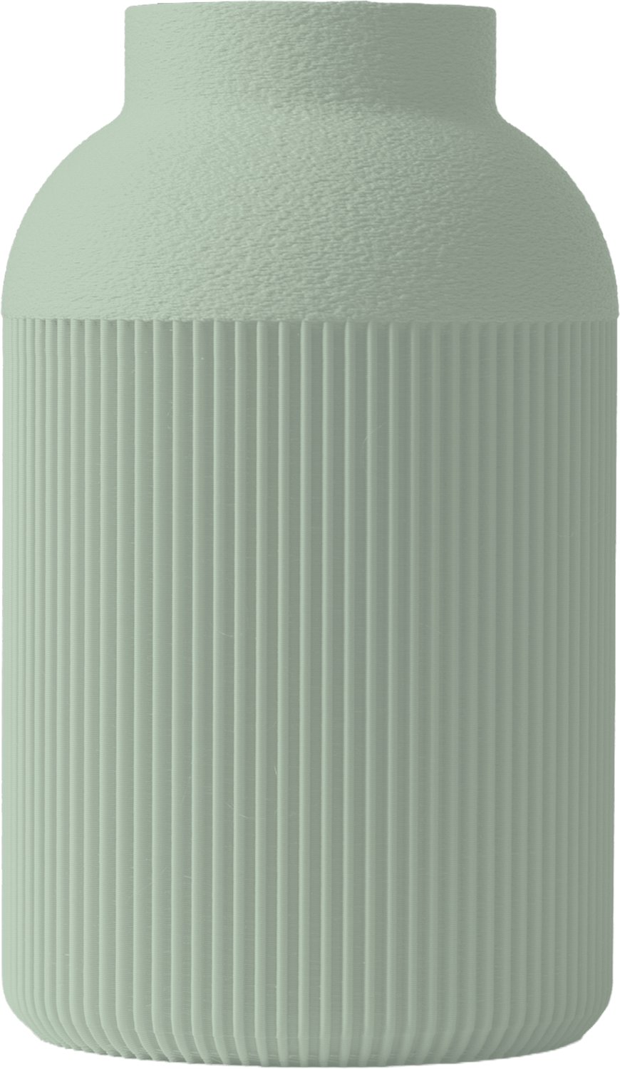 Layvo Paxon Vaas - Salie - 20 cm - droogbloemen vaas - moderne vaas - gerecycled plastic