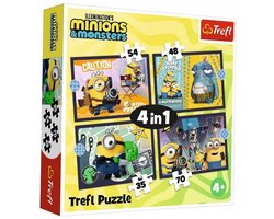 Minions 4-in-1 Puzzels - Nieuwe Avonturen