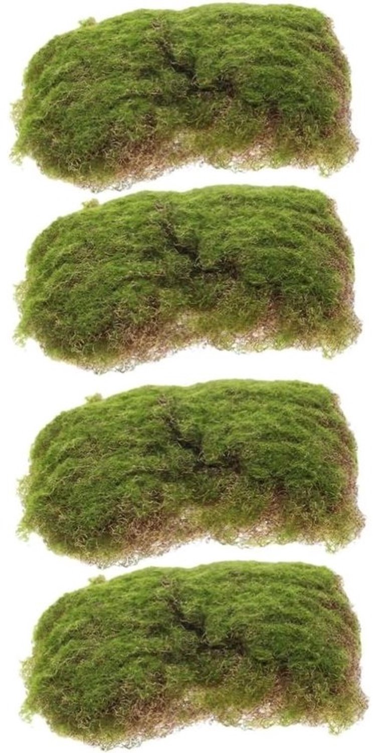 Kunstgrasmatten - Mosgrasdecoratie - Zandtafeldecoratie - UV-bestendig groen - 2 stuks - Groen