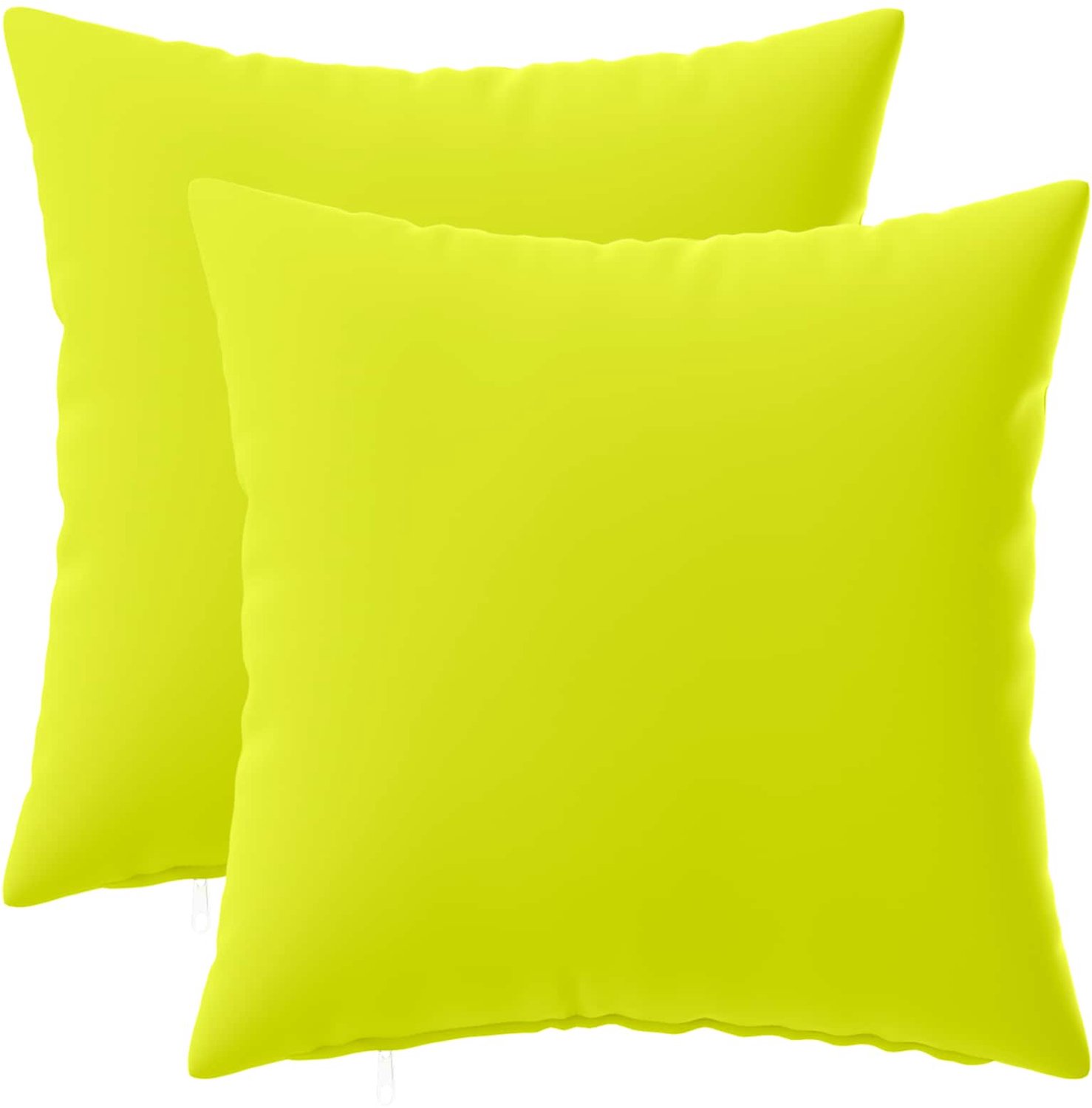 vidaXL Dekenkussen - 2 - st - HEERLEN - Heldere - Groen. - 40 - x - 40 - cm - Polyester Helder groen