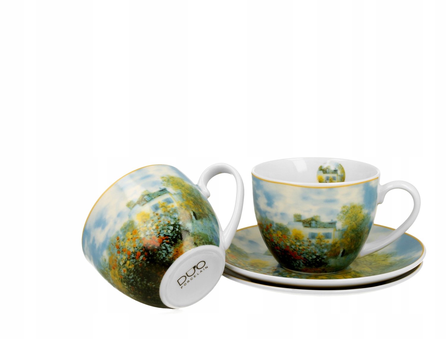 2 Claude Monet The Garden at Argenteuil Kopjes met Schotels 270ml