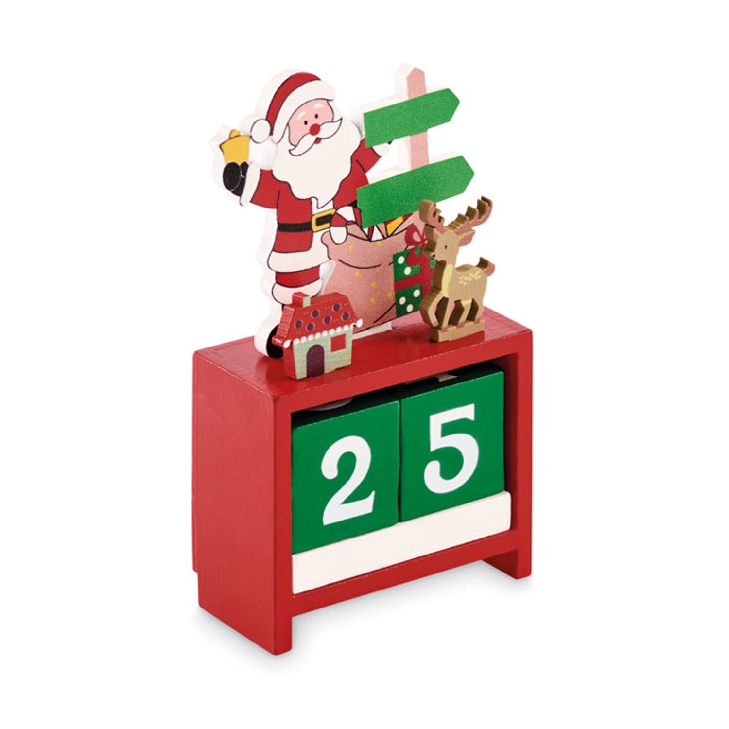 Houten Kerst aftel kalender - Feest - Dagen