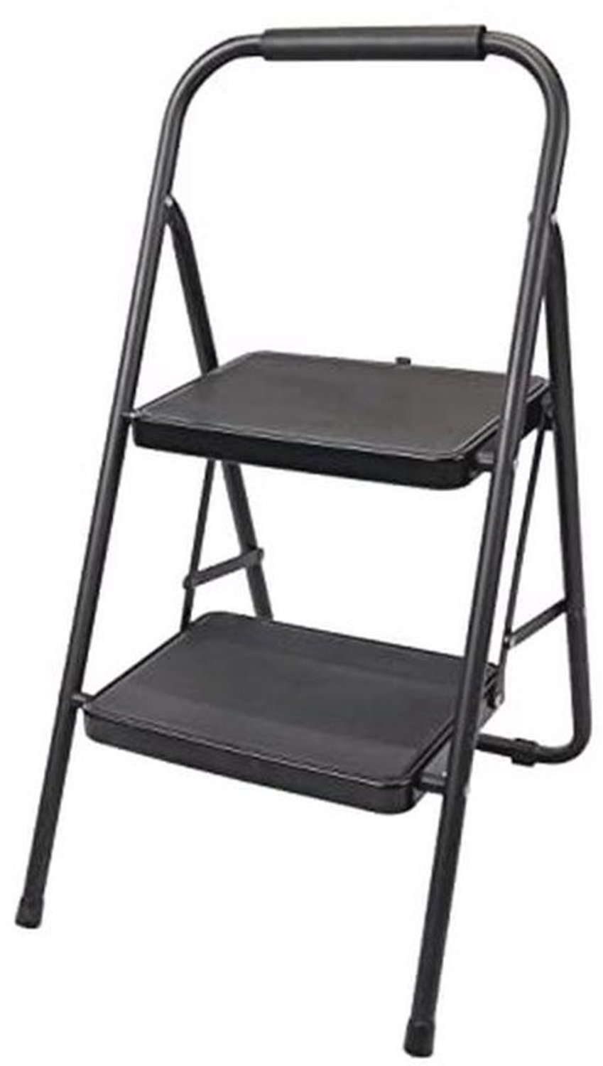 Opvouwbare 2-traps trapladder - Antislip loopvlak - 475 mm hoogte