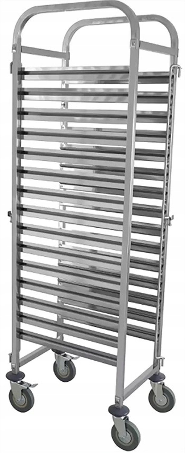 RVS Transportkar voor 15x GN1/1 Bakken - Szron WT-C00201/15