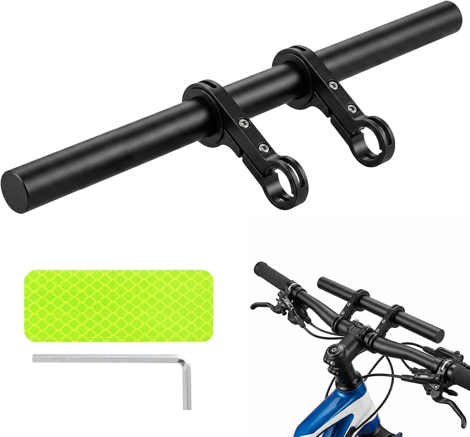 Fietsstuur Verlengstuk 300mm Aluminium - Universele Bevestiging