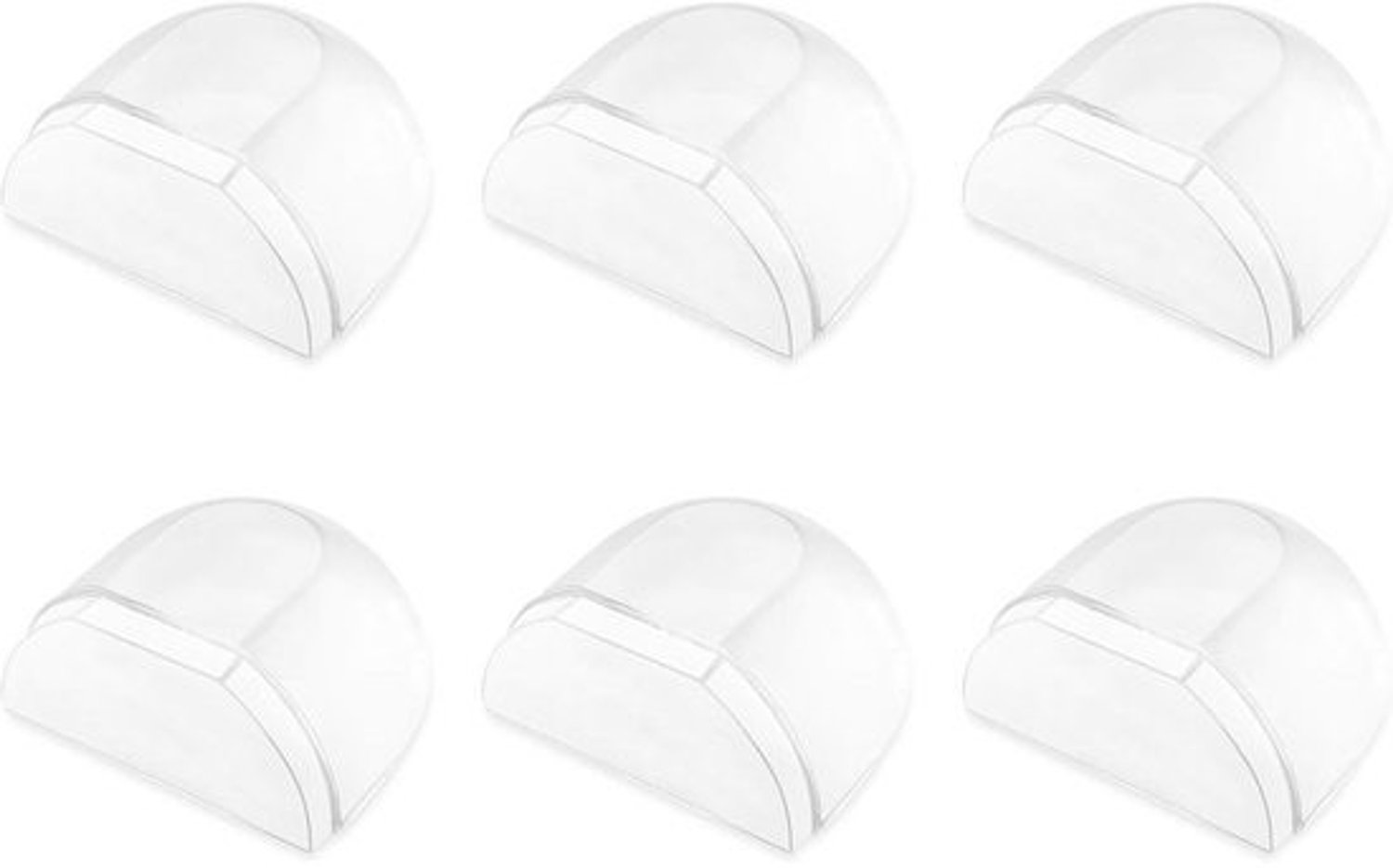 transparante zelfklevende deurstoppers - 6 stuks - geschikt voor harde vloeren - zonder resten verwijderbaar - bescherming voor muur en meubels