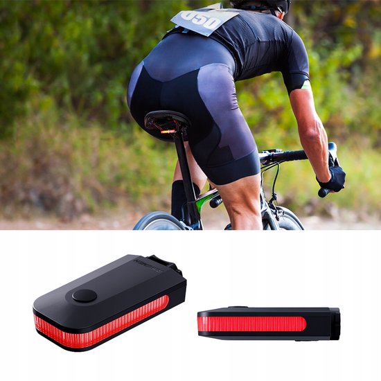 Merkloos Fietslamp Achterlicht USB-C 30lm met Rem- en Bewegingssensor — afbeelding 3