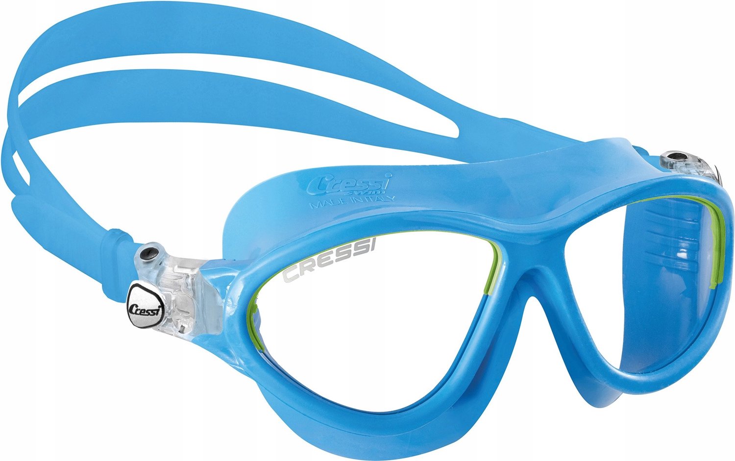 Cressi Moon Junior Duikmasker & Snorkel - Blauw/Lime
