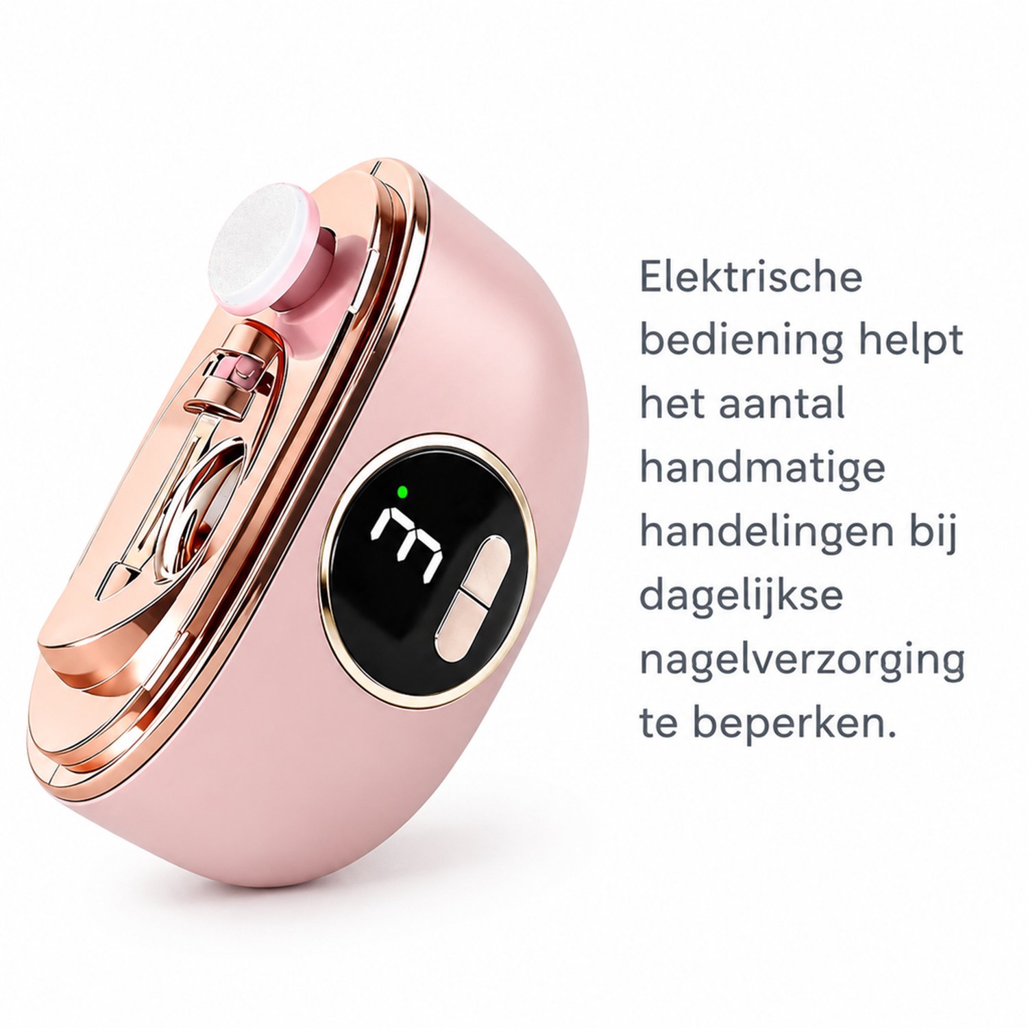 Elektrische nagelknipper - oplaadbaar - 2-in-1 - voor dagelijks thuisgebruik - complete set in kleurendoos
