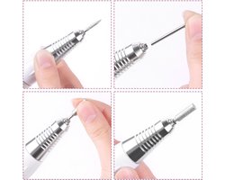 Delgeo Draadloze Elektrische Nagelvijl - Manicure & Pedicure Set met 10 Opzetstukken - Snelheid Traploos instelbaar - Nagelfrees -Eeltverwijderaar - Kalknagels