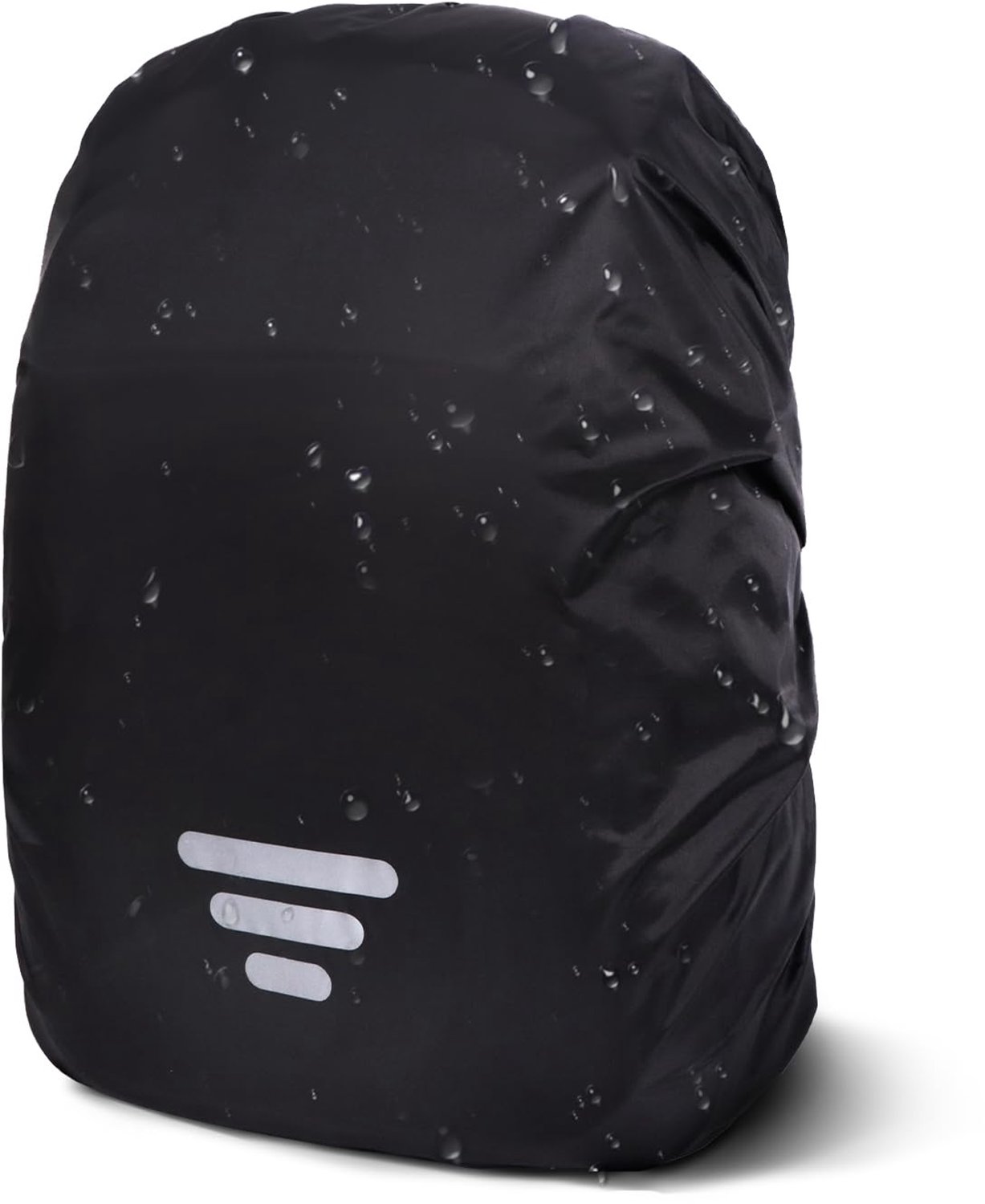 Famanu - Regenhoes voor Rugzak - Bescherming tegen regen - Waterdicht polyester met reflexstrepen - Zwart 1 stuk