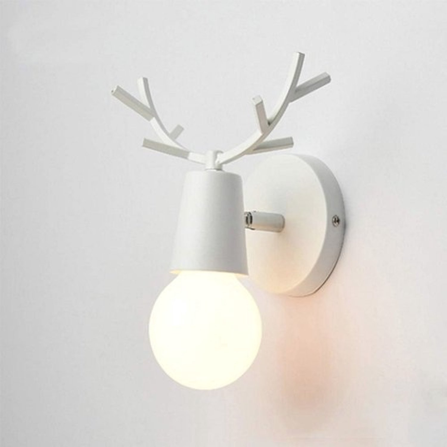 Moderne wandlamp met hertenkop - Nordic Art Deco stijl - Voor slaapkamer en woonkamer