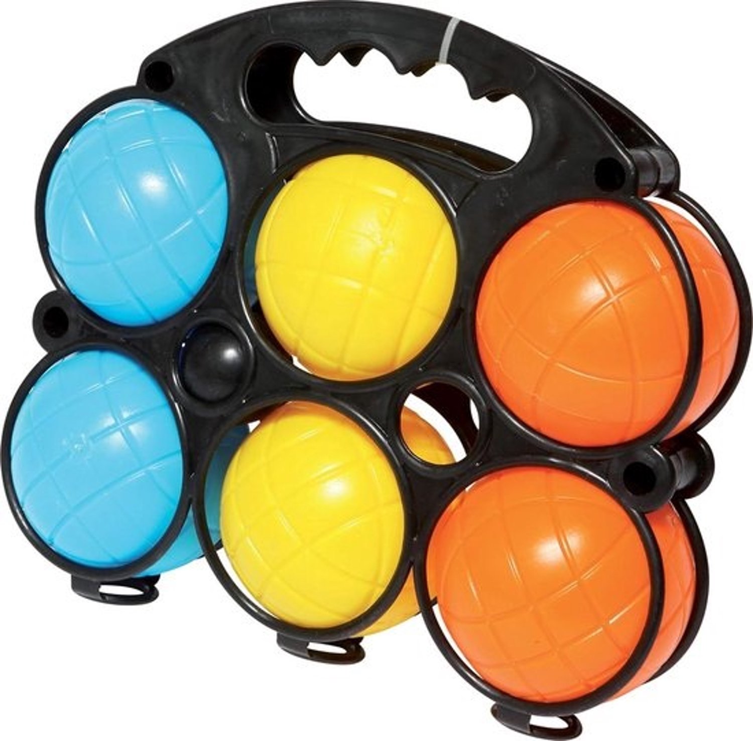 Petanqueballenset - Boulenset - Voor buiten spelen - Lichtgewicht kunststof - 6 ballen - Meerkleurig