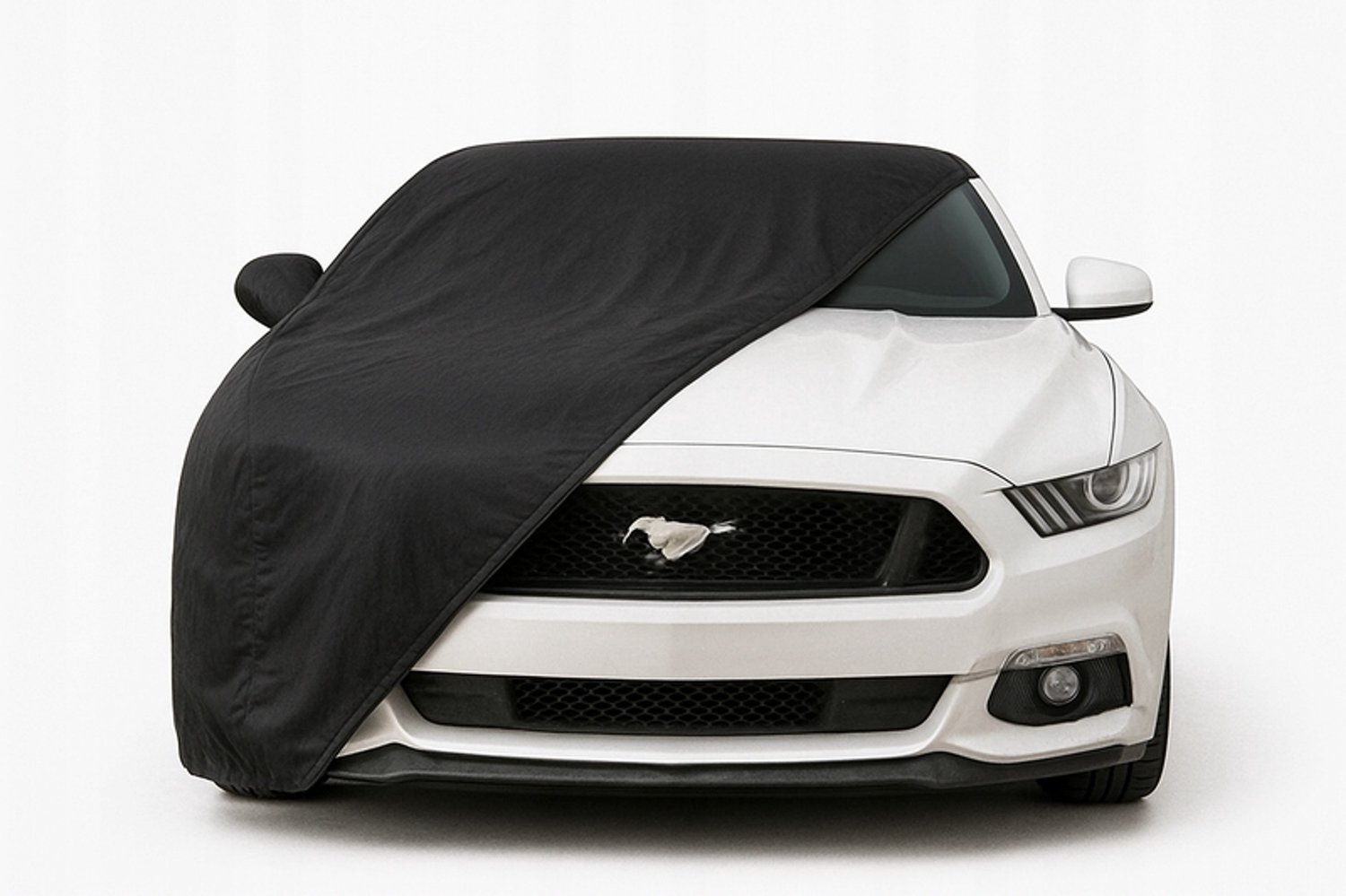 Merkloos Elastische Autoverdekking - Zacht & Pasvorm - Voor Ford Mustang