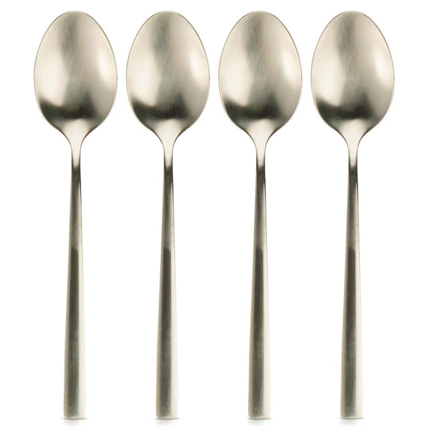 Set van 4 Gouden Theelepels - Roestvrij Staal, Elegant Ontwerp