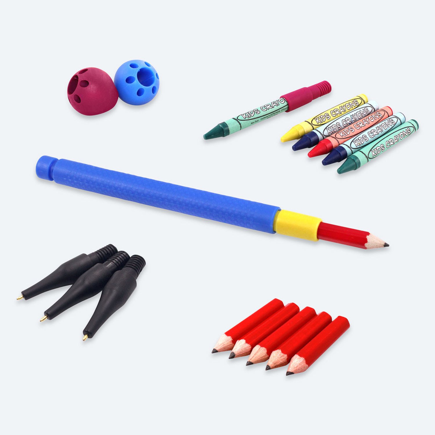 ARK Therapeutic schrijfhulpmiddel Tran-Quill® set met etui multicolor.