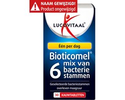 Lucovitaal Lucovitaal Bioticomel tabletten Mix van 6 Bacteriestammen 30 kauwtabletten