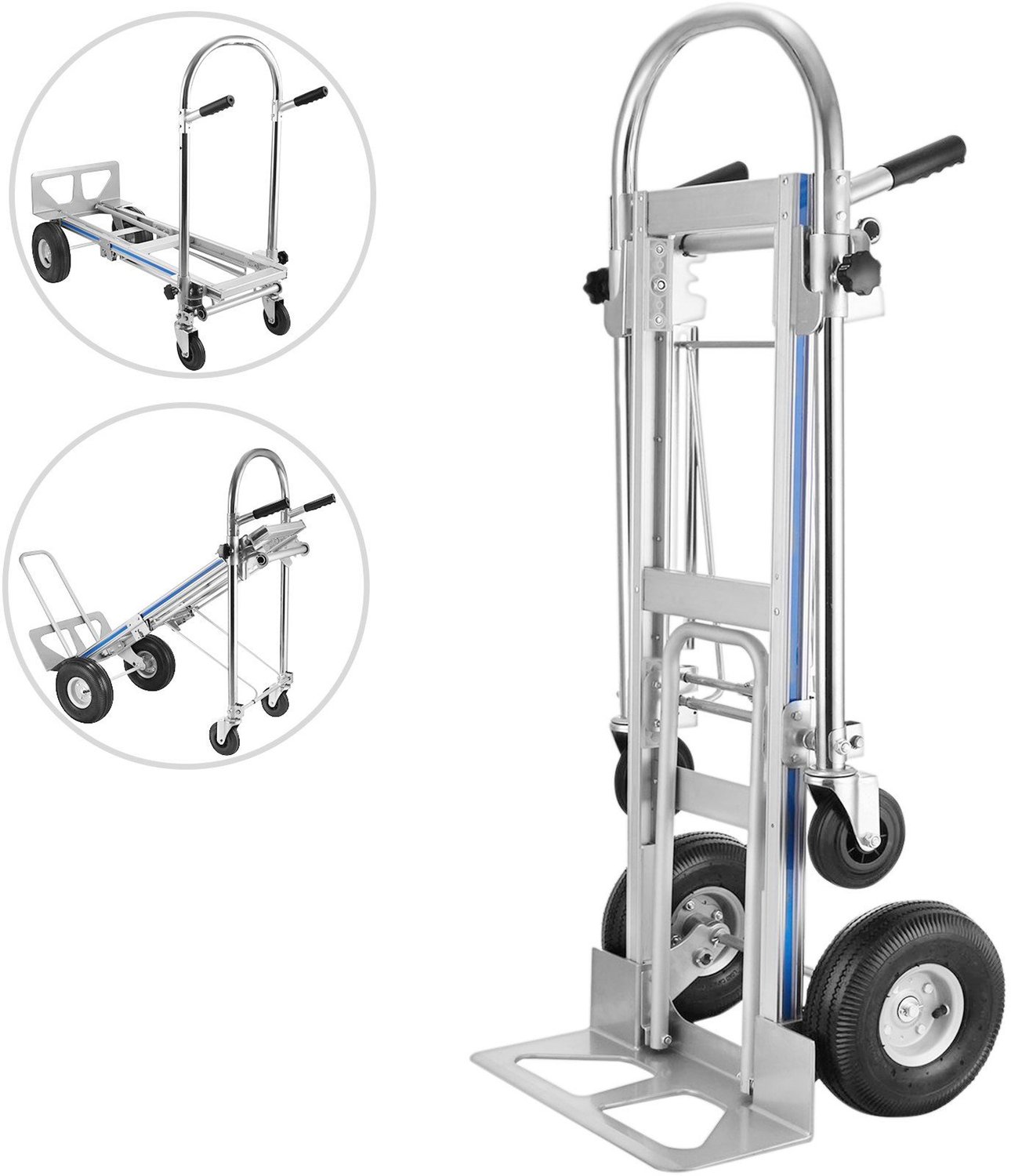 3-in-1 aluminium opvouwbare steekwagen/handkar/kar- robuust en opvouwbaar.