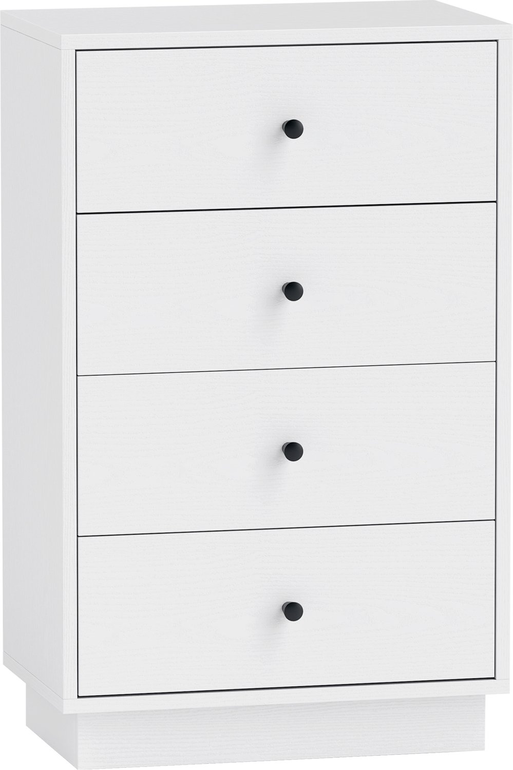 Homona Ladekast - Met 4 lades - 47 x 29 x 75 cm - Wit
