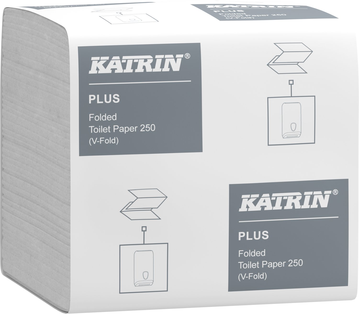 Katrin Plus Toiletpapier Gevouwen Wit (40 x 250 vellen/pak)