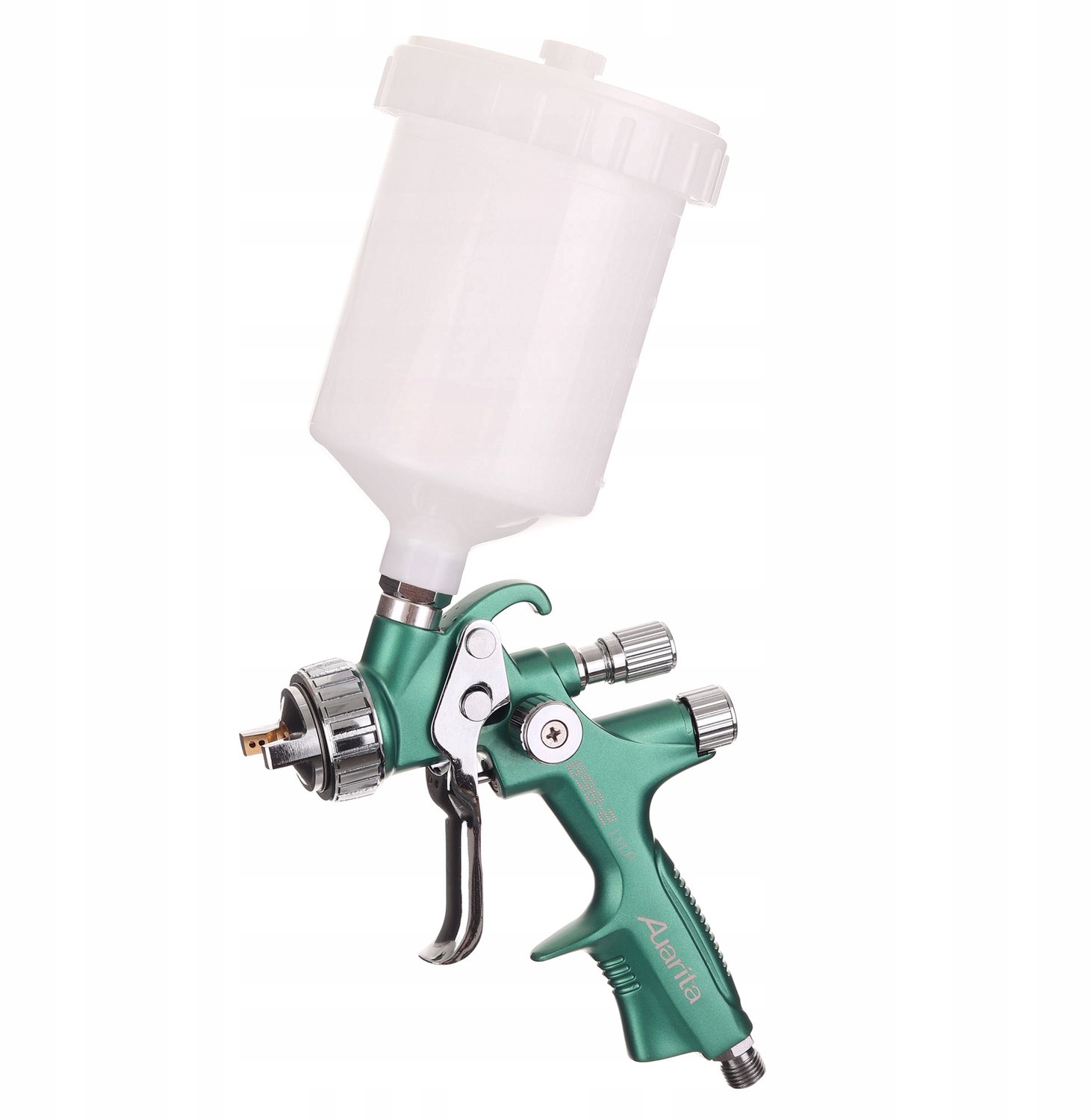 Merkloos LVLP Verfspuitpistool 1.8mm Teflon 600ml Tank Ergonomisch
