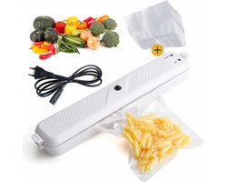 Gtrise Vacumeermachine - Vacuümmachine en vacuum sealer voor voedsel - Inclusief 10 vacumeerzakken - Eenvoudig schoon te maken