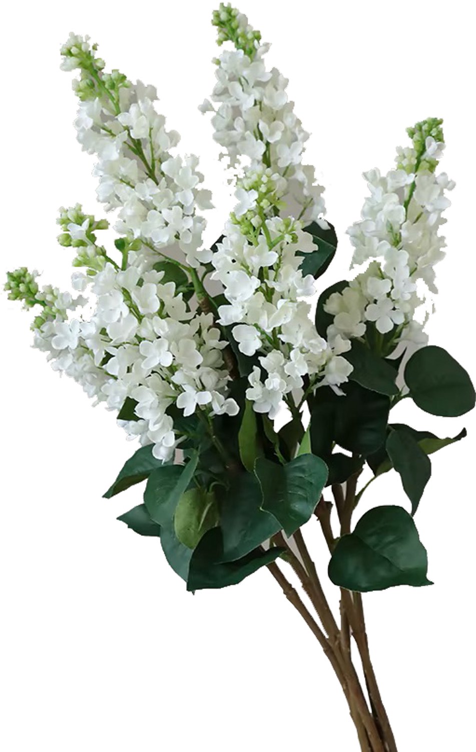 Steelbloem - kunstbloem ridderspoor 76 cm wit 3 takken