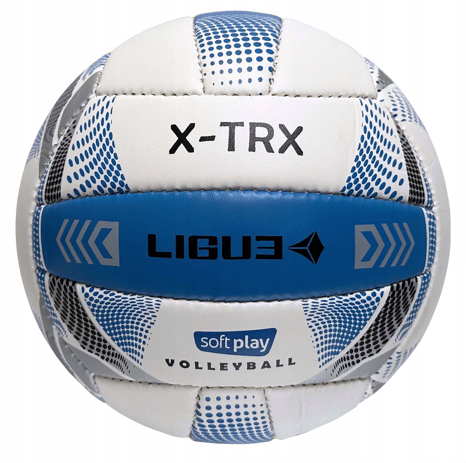 Ligue X-TRX Volleybal Wit-Zilver-Blauw - Maat 5