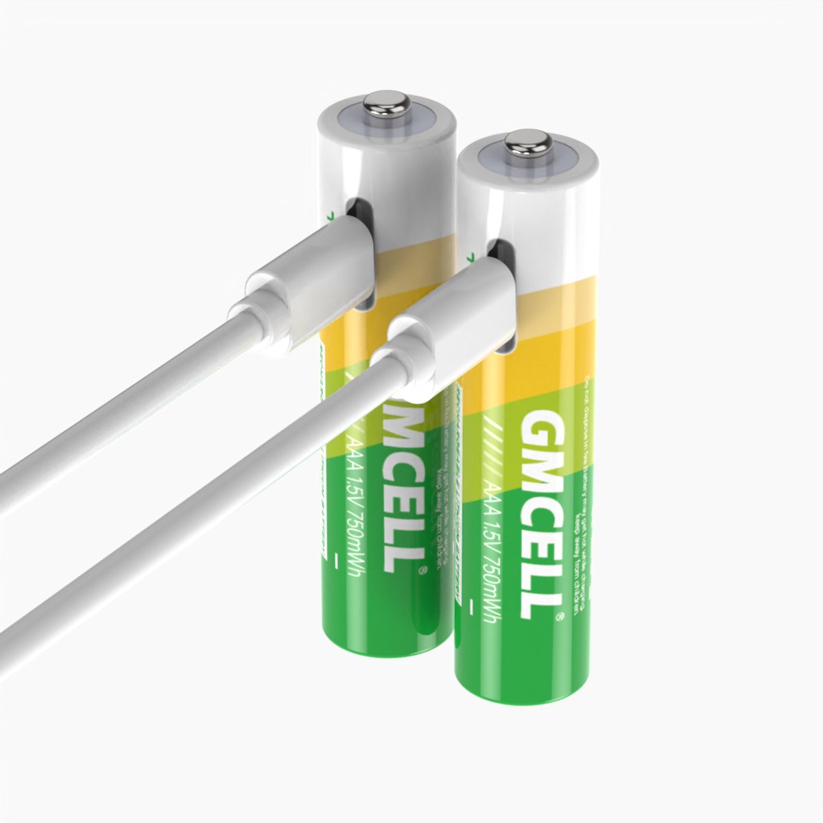 GMCELL AAA Batterij Oplaadbaar Usb-Type C 1.5V 750mWh Lithium Li-ion