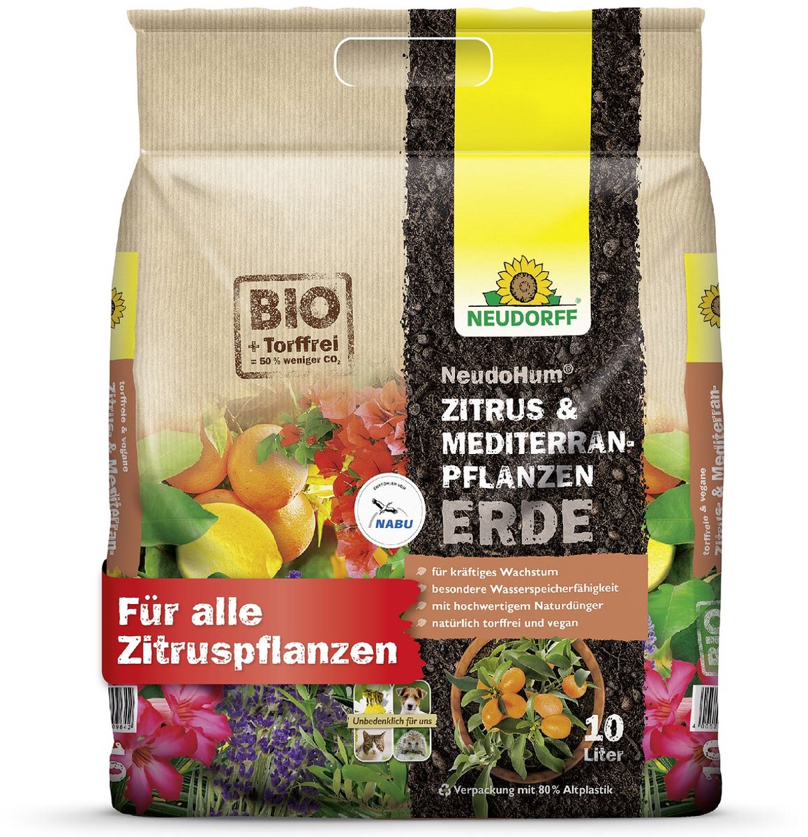 Neudorff Palm en Mediterrane Plantengrond - 10 l