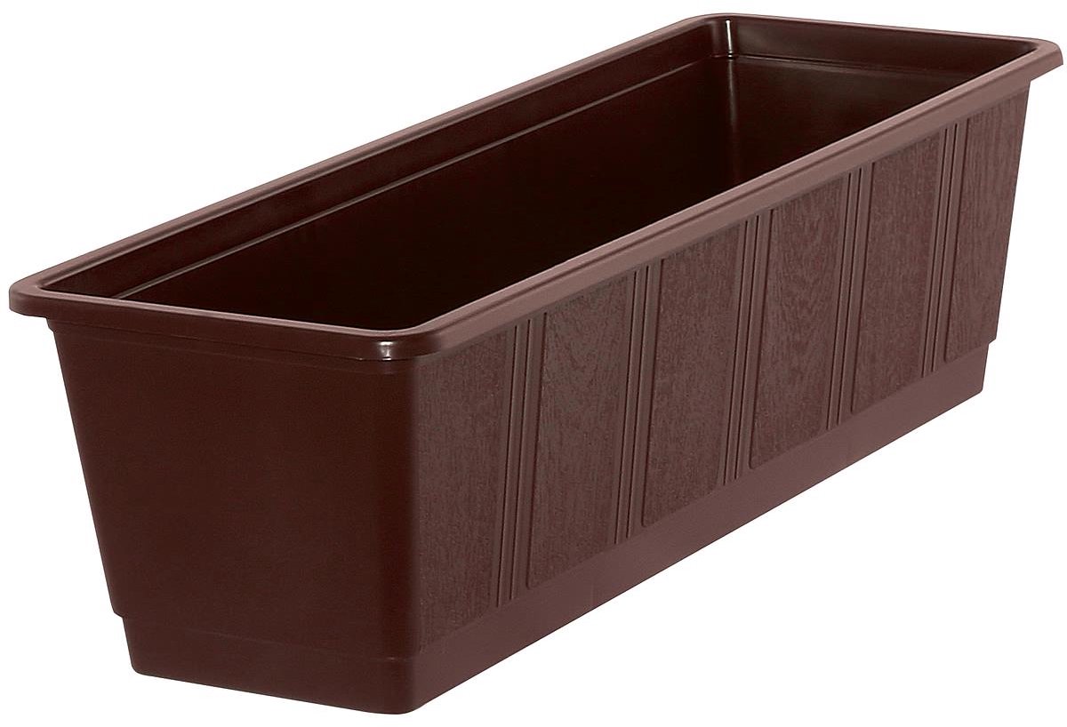 Geli Balkonbak STANDARD Bruin Houtstructuur 50 cm - Kunststof