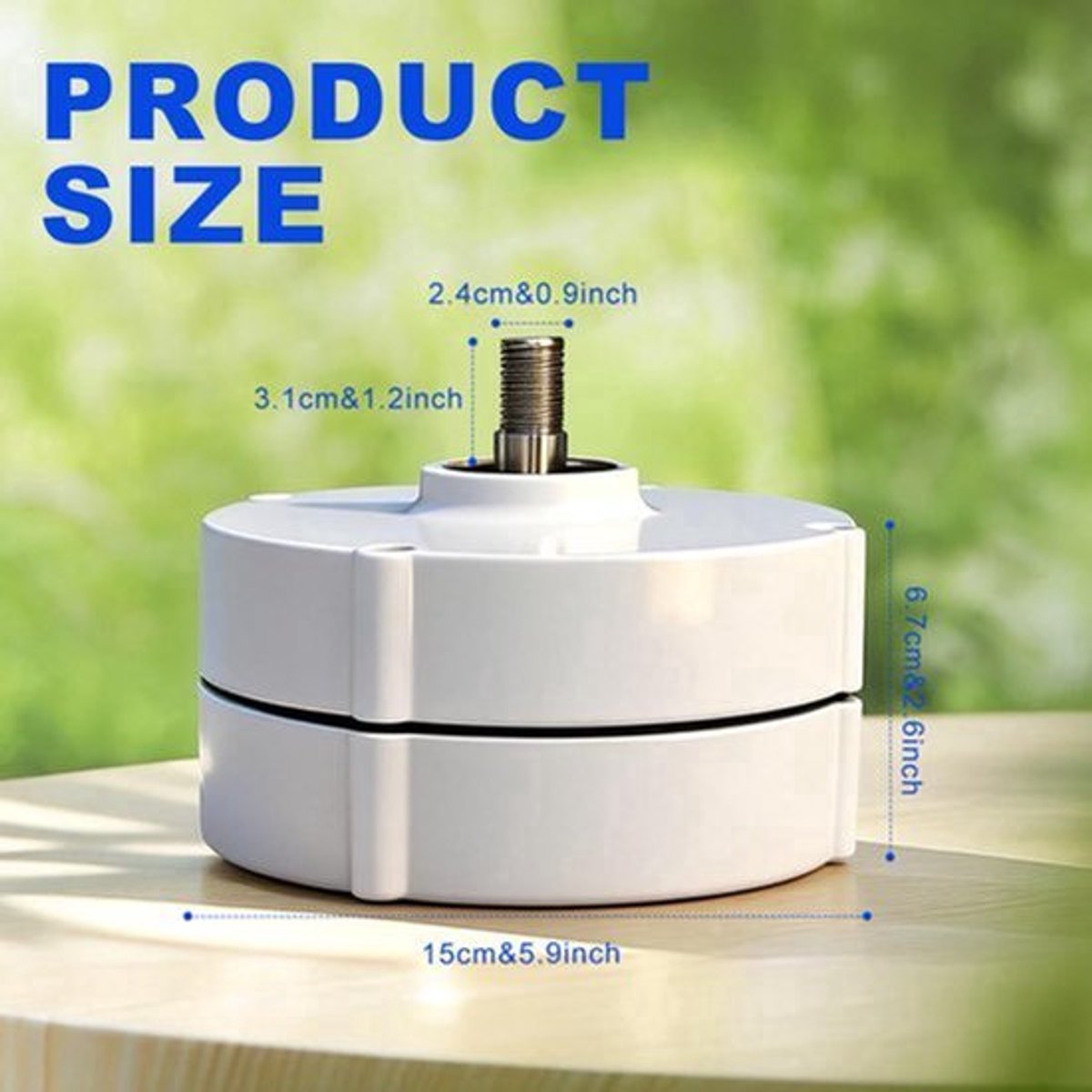 Windgenerator 1000W Met Montagebasis - 12 Volt Vermogen - Aluminium Behuizing - Voor Water- En Windenergie - Permanente Magneet Generator