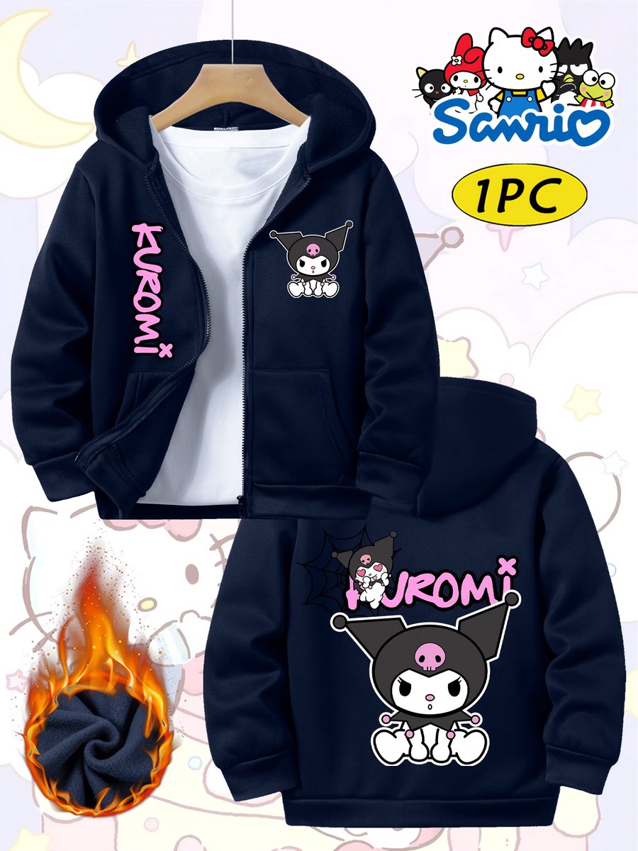 Currero Vest Meisjes Met Rits Sweater Meisje Cardigan Gebreid Sweaters Hoodie Warme Trui Lange Mouw Donkerblauw 13-14 Jaar