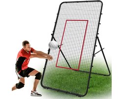 VH Supplies®Rebounder Volleybal - Voetbal Spullen - Bouncer - Zwart - 220 x 120 cm