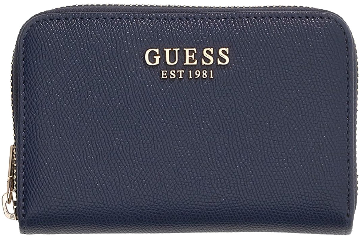 Guess Amorette Portemonnee Dames - Ritsportemonnee - Imitatieleer - Blauw