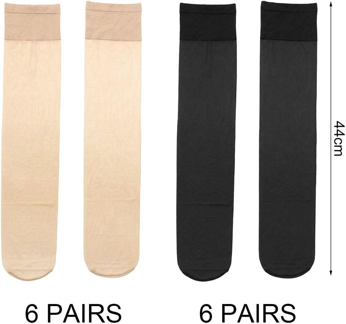Dunne 15D Kousen voor Dames, Ademende Knie-Lengte Sokken, Elastische en Comfortabele Sokken voor Elke Gelegenheid