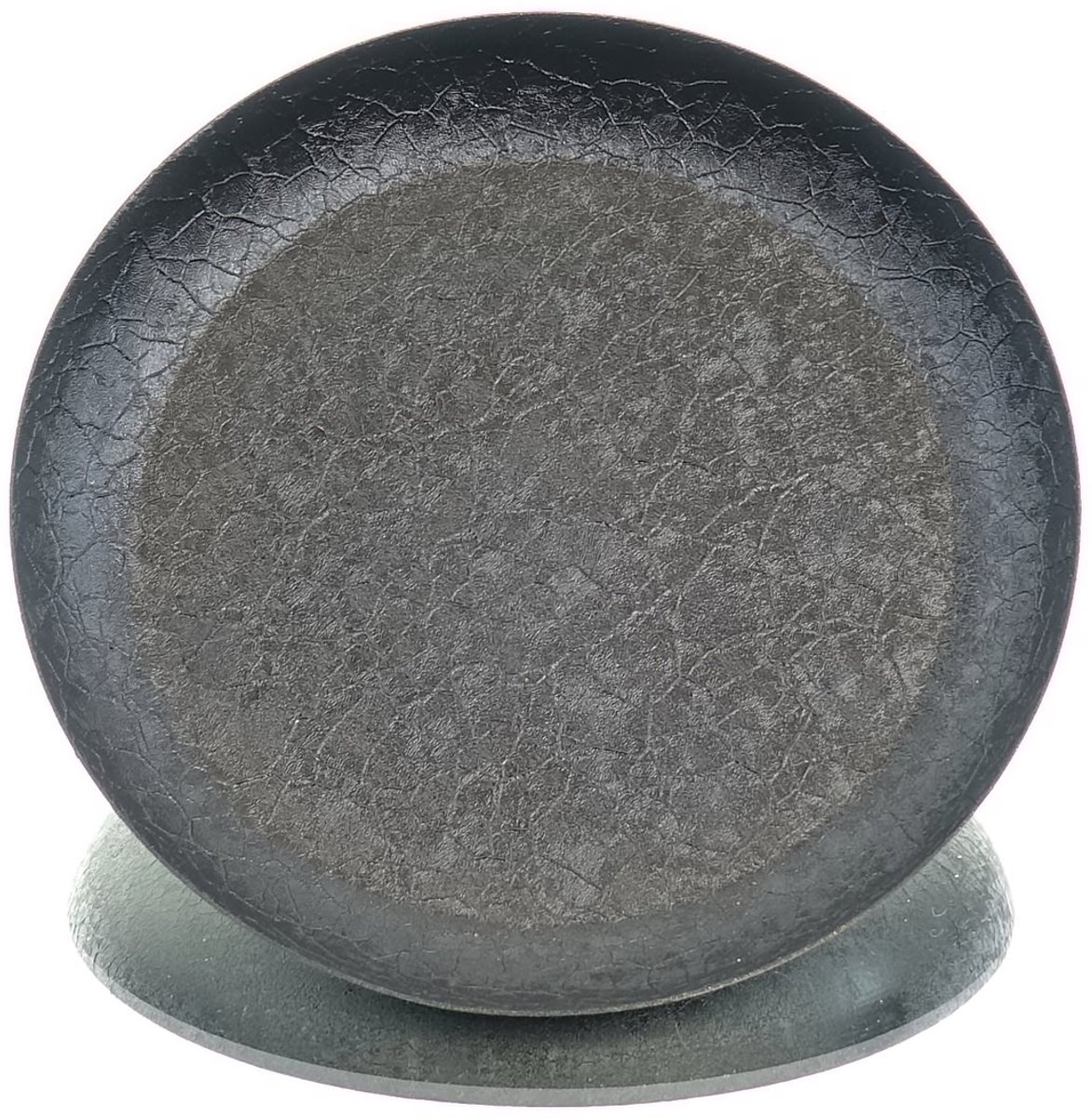 Scheulen Decoratieschaal S Zwart structuur Ø 15 cm - metaal