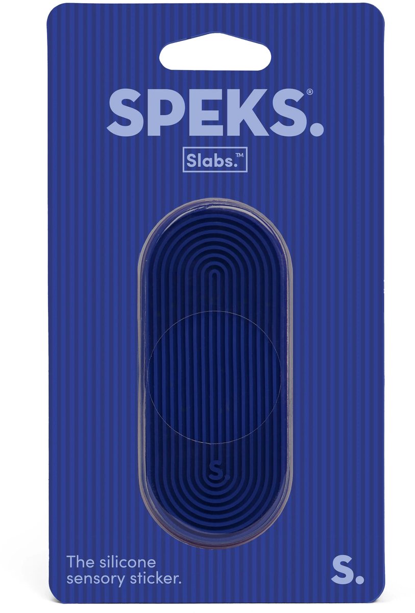 Speks slabs Silicone sensory sticker Groove Donkerblauw