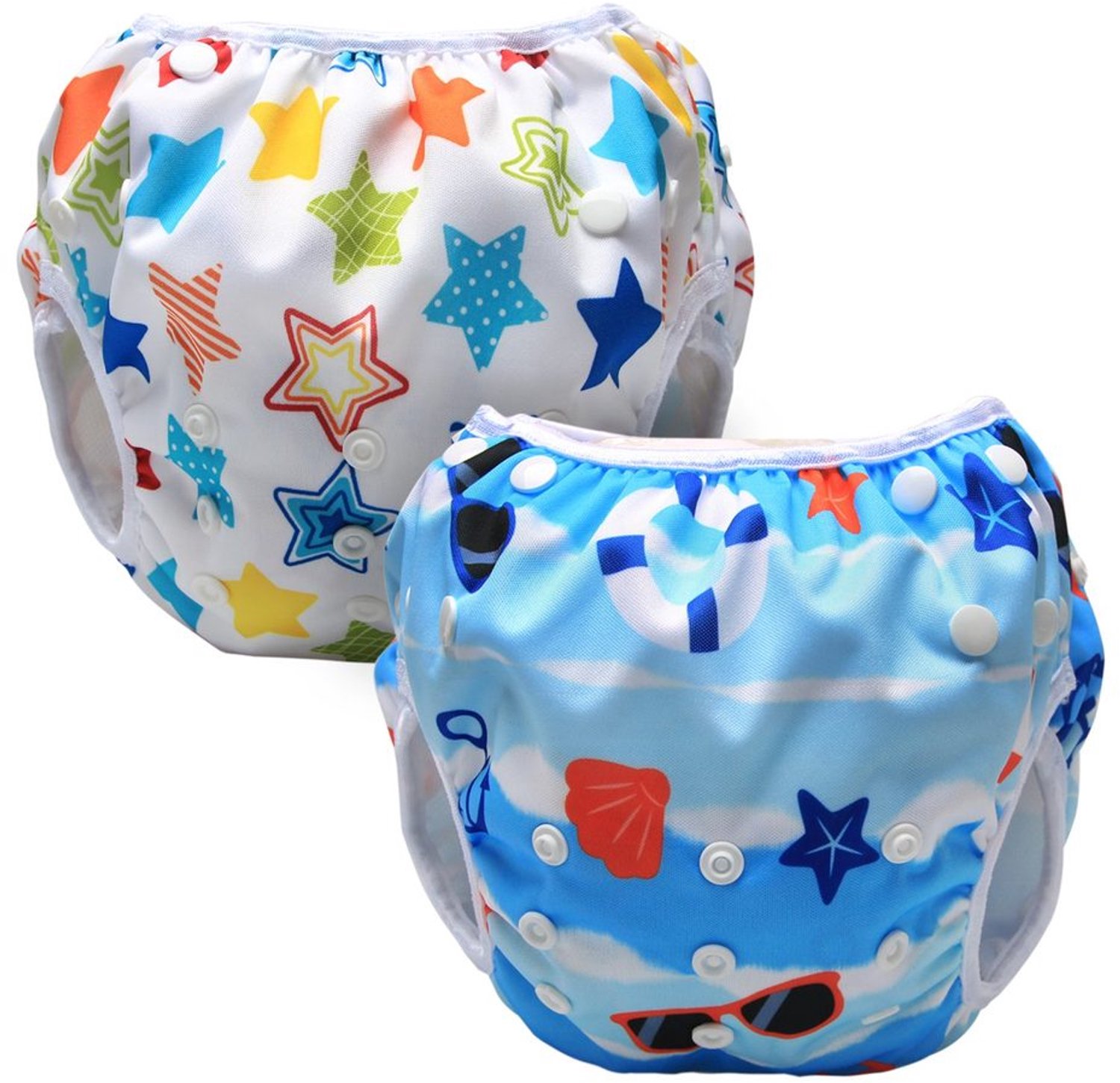 Herbruikbare Zwemluier (Set van 2) voor Baby's (0-3 Jaar)
