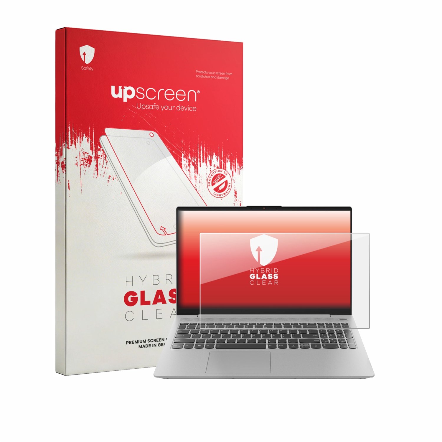 upscreen - Screenprotector voor Lenovo IdeaPad 5 15ITL05 - Folie Beschermfolie Beschermglas transparant